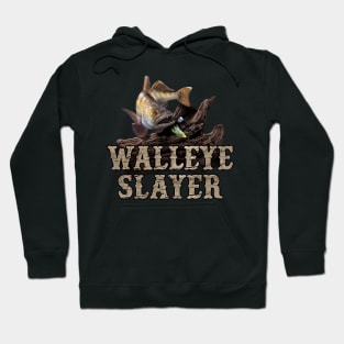 Walleye Slayer Fishing Gift Hoodie